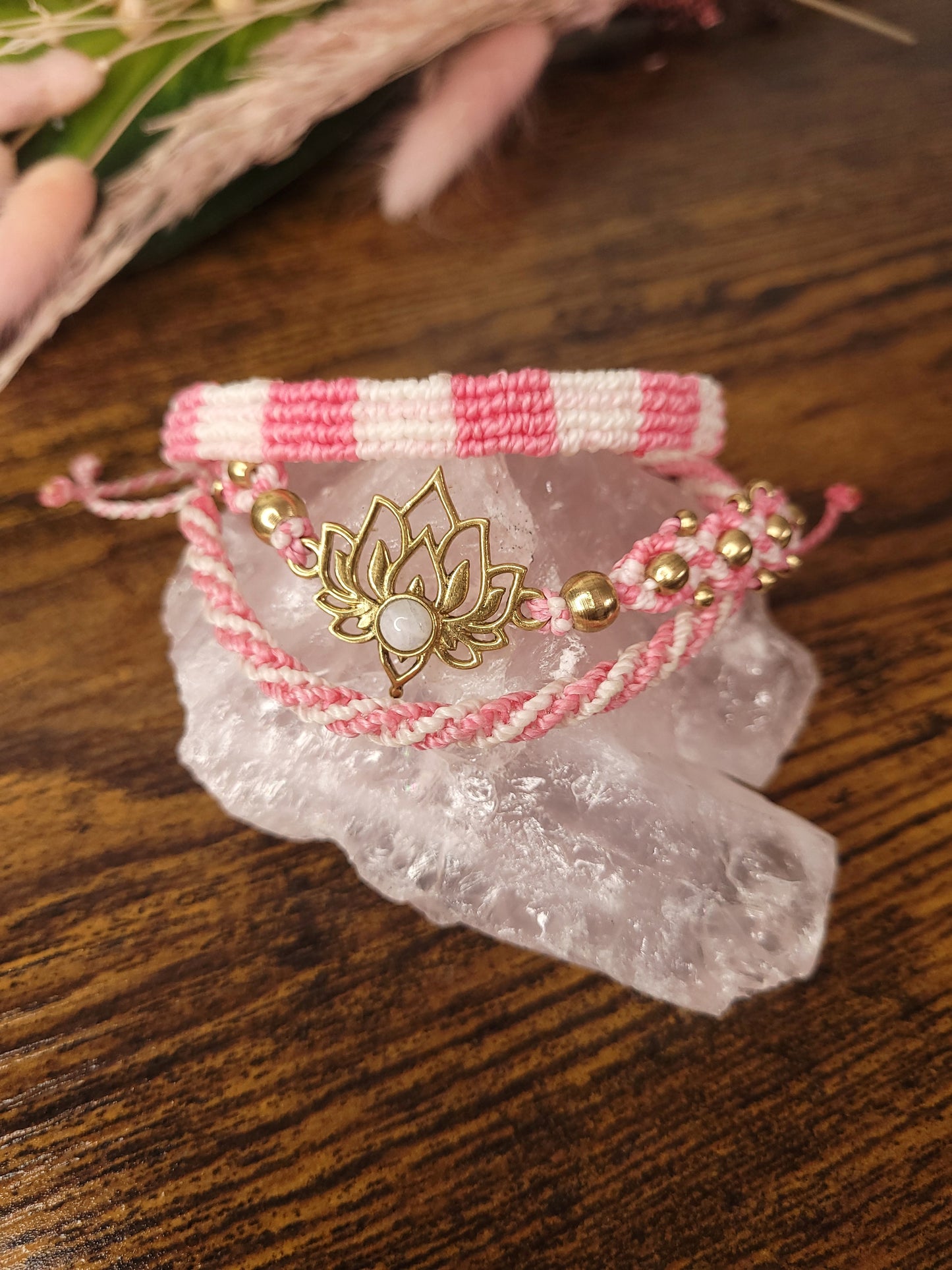 Second "Hand" Set 2 Rosa-Weiß