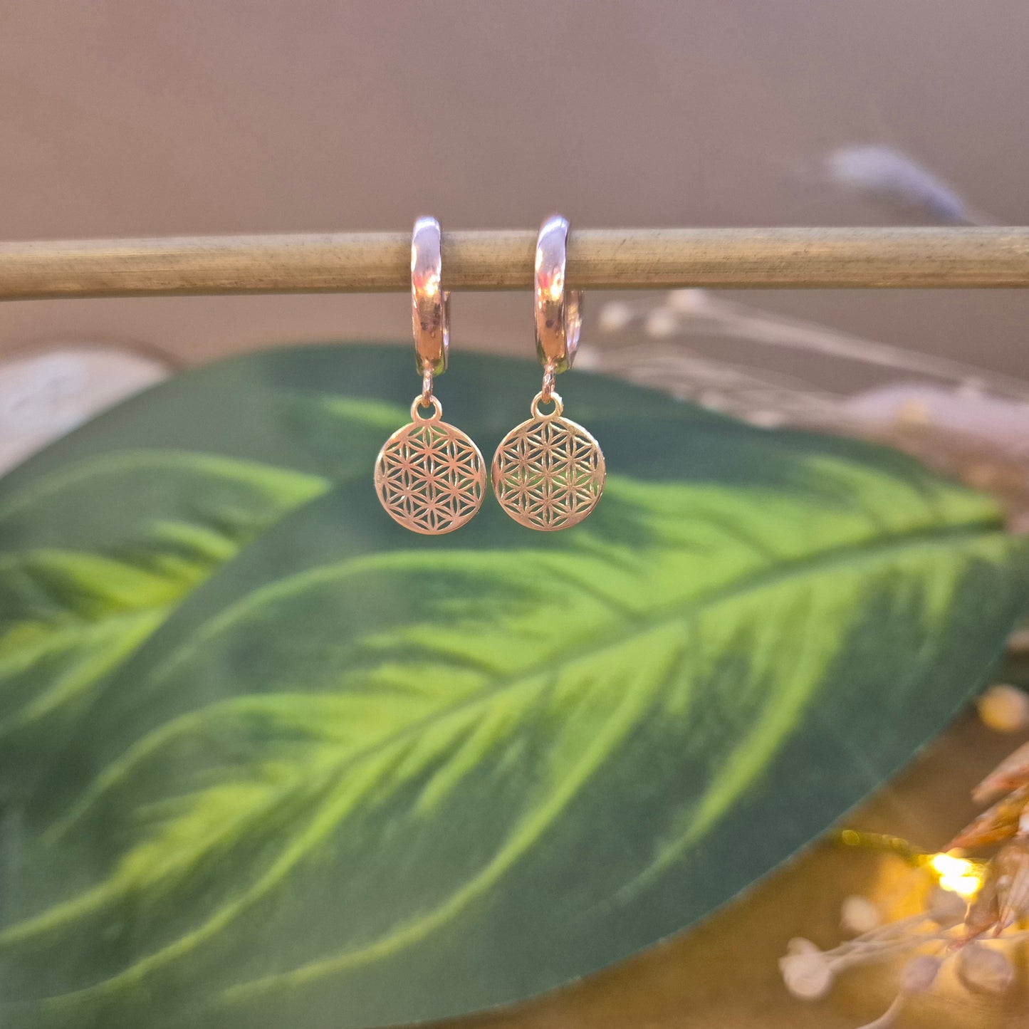 🚚 VIVARA Creolen Lebensblume Silber | Gold | Rosègold