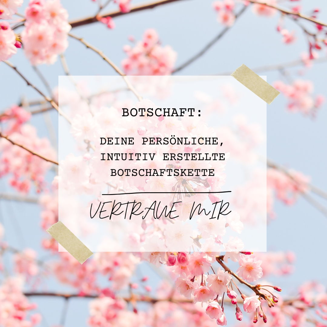 Intuitiv erstellte Kette mit Botschaft. Heilsteinkette intuitiv erstellt