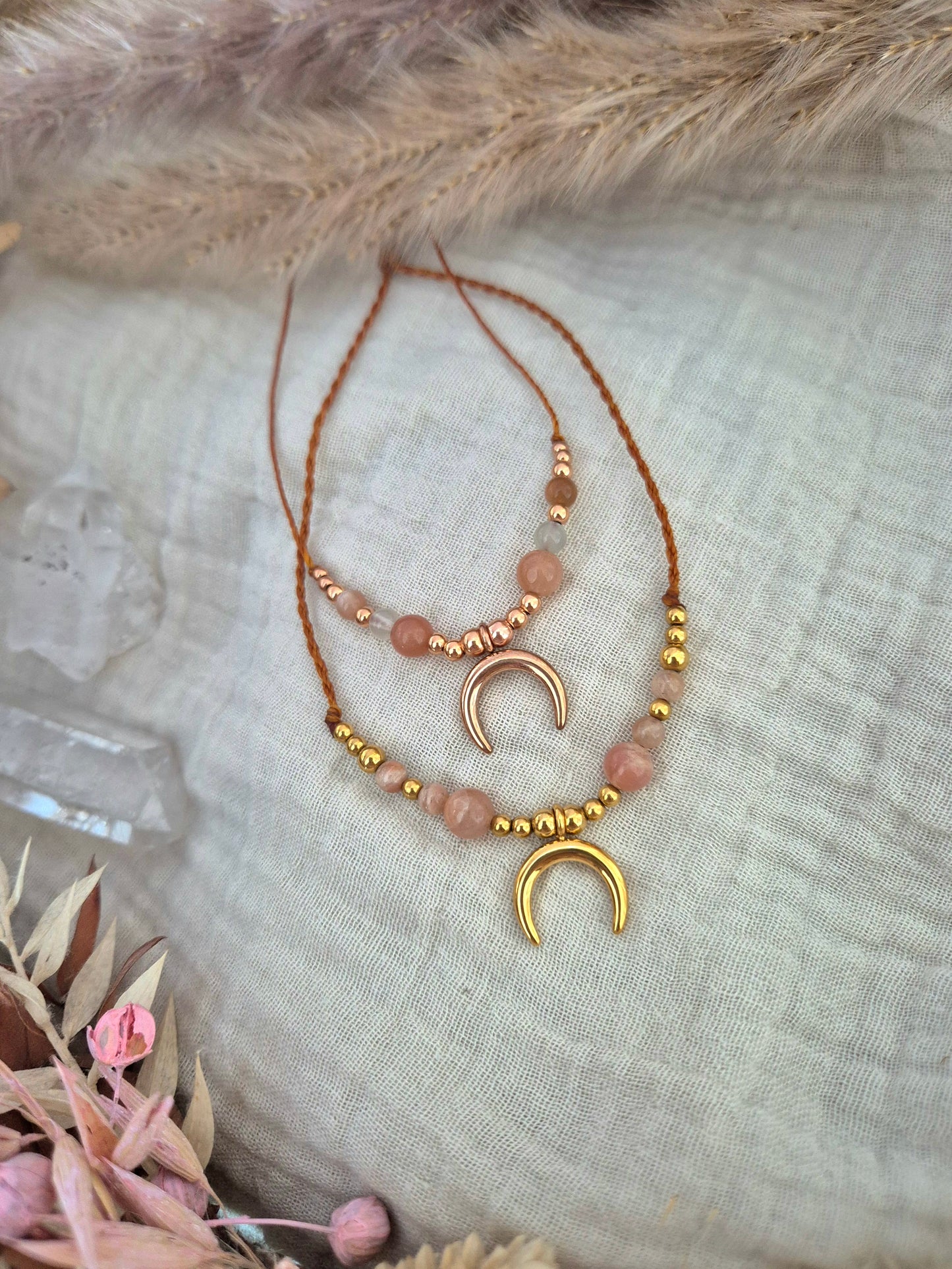 LUNARA Mondsteinkette – Schmuck mit Mondenergie und Intuition Gold|Rosègold|Silber