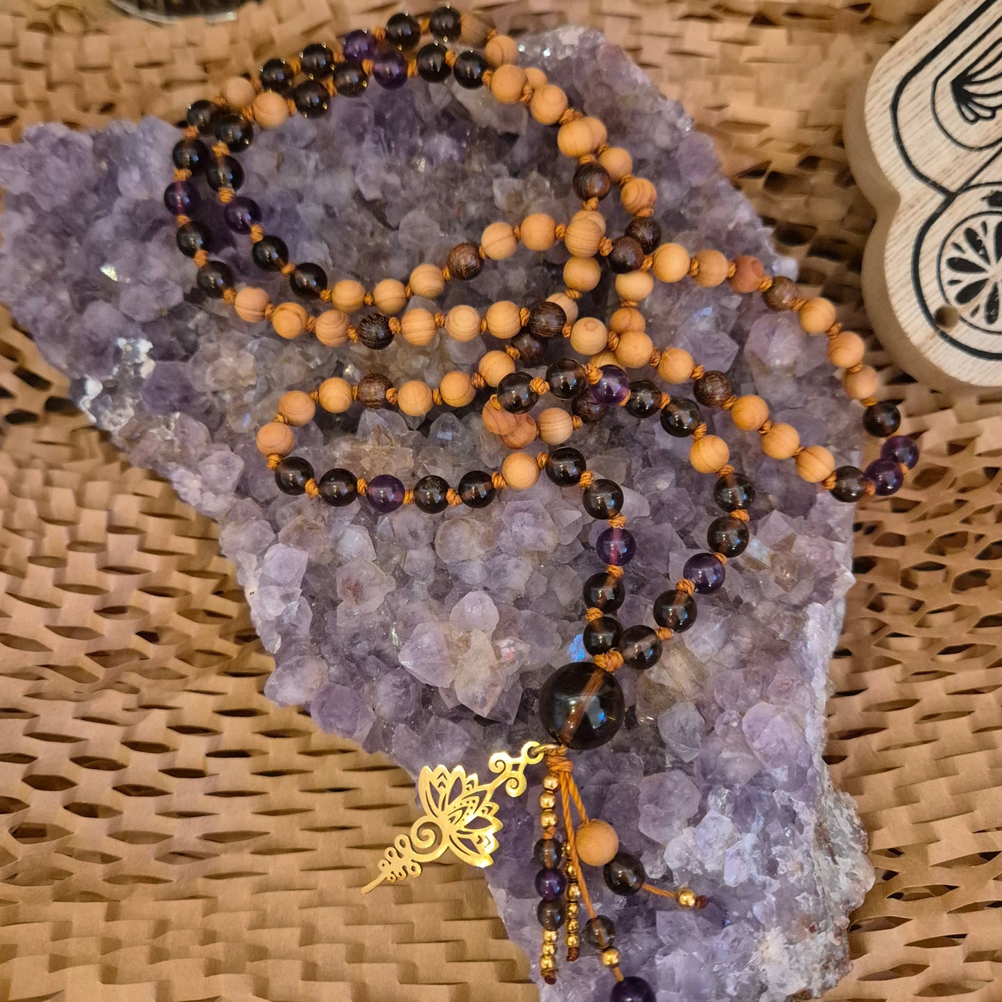 Mala Individuell Rauchquarz&Amethyst