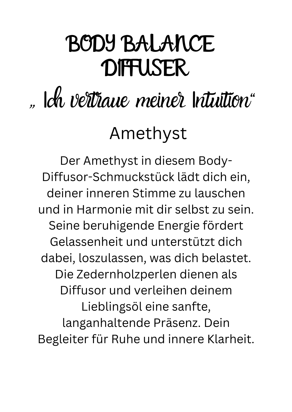Body Balance Diffuser Ohrringe "Ich bin geschützt und stark" Gold/Caramel