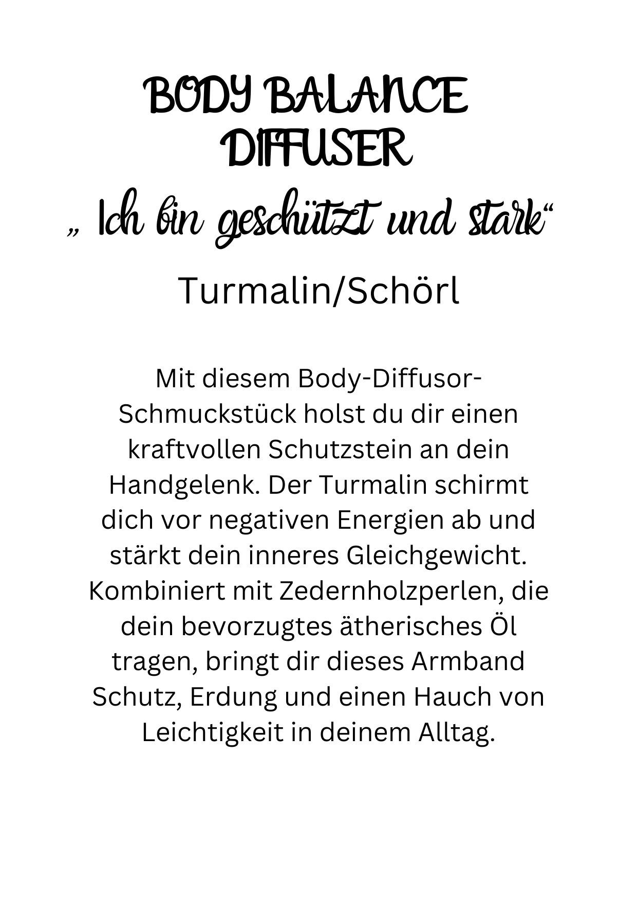 Body Balance Diffuser Ohrringe "Ich bin geschützt und stark" Gold/Caramel