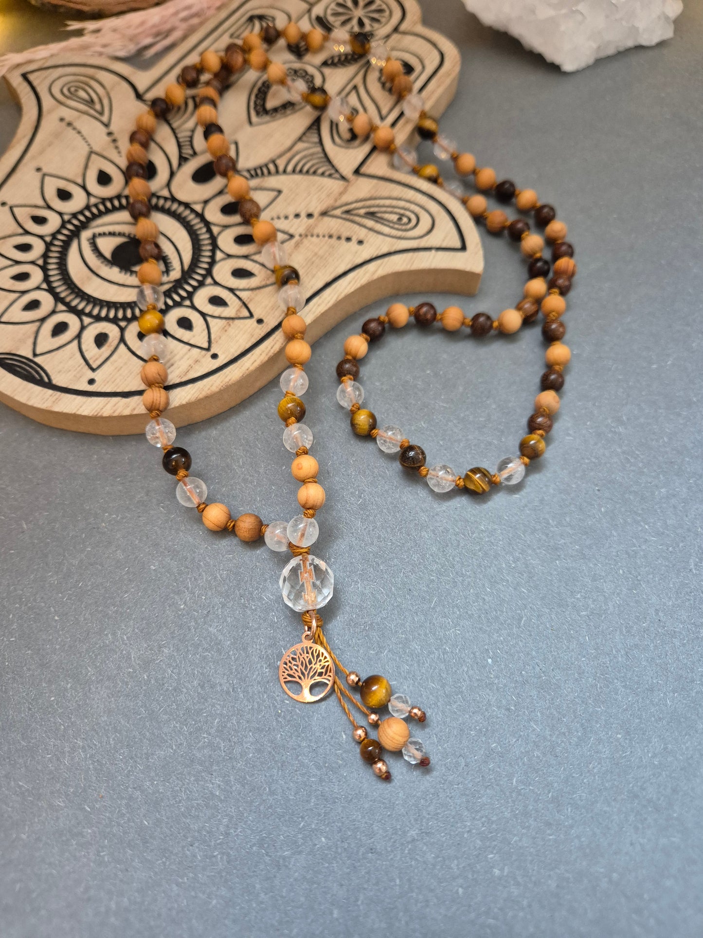 Mala Tigerauge-Bergkristall