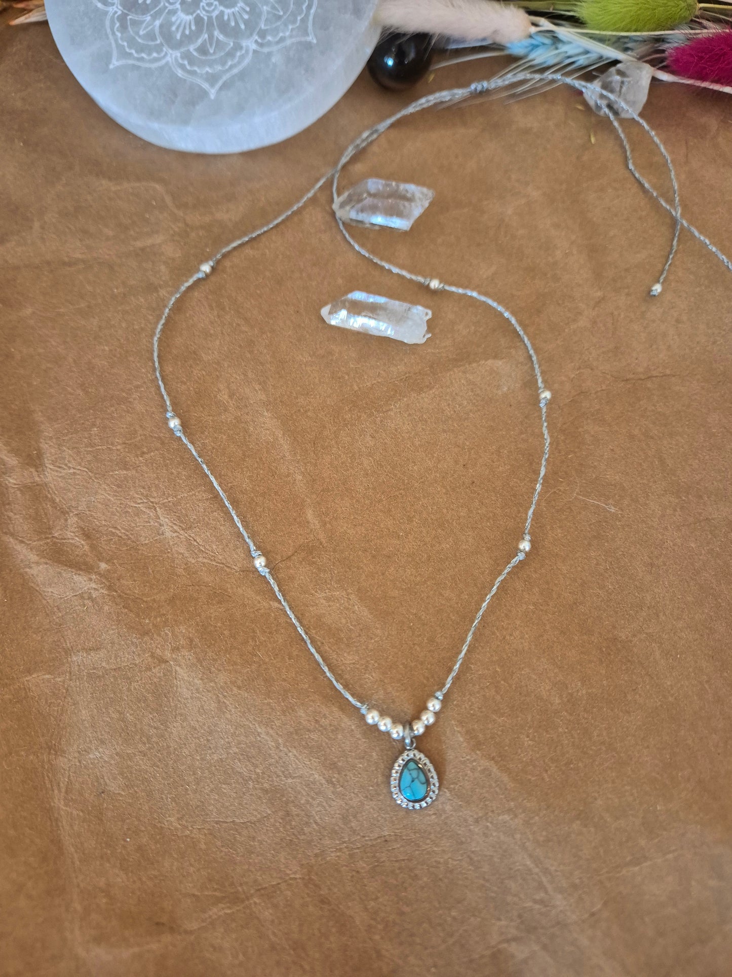 Kette "Alma" Türkis Gold/Silber