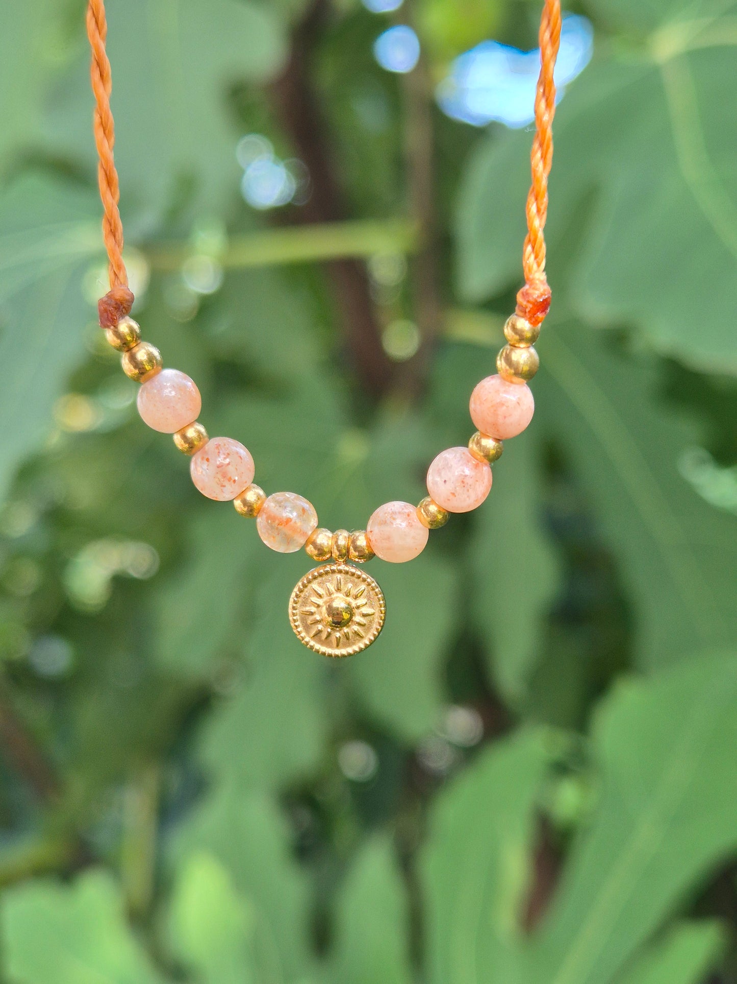 Meereszauber inspiriert von Kroatien - Armband "Sonne" Gold