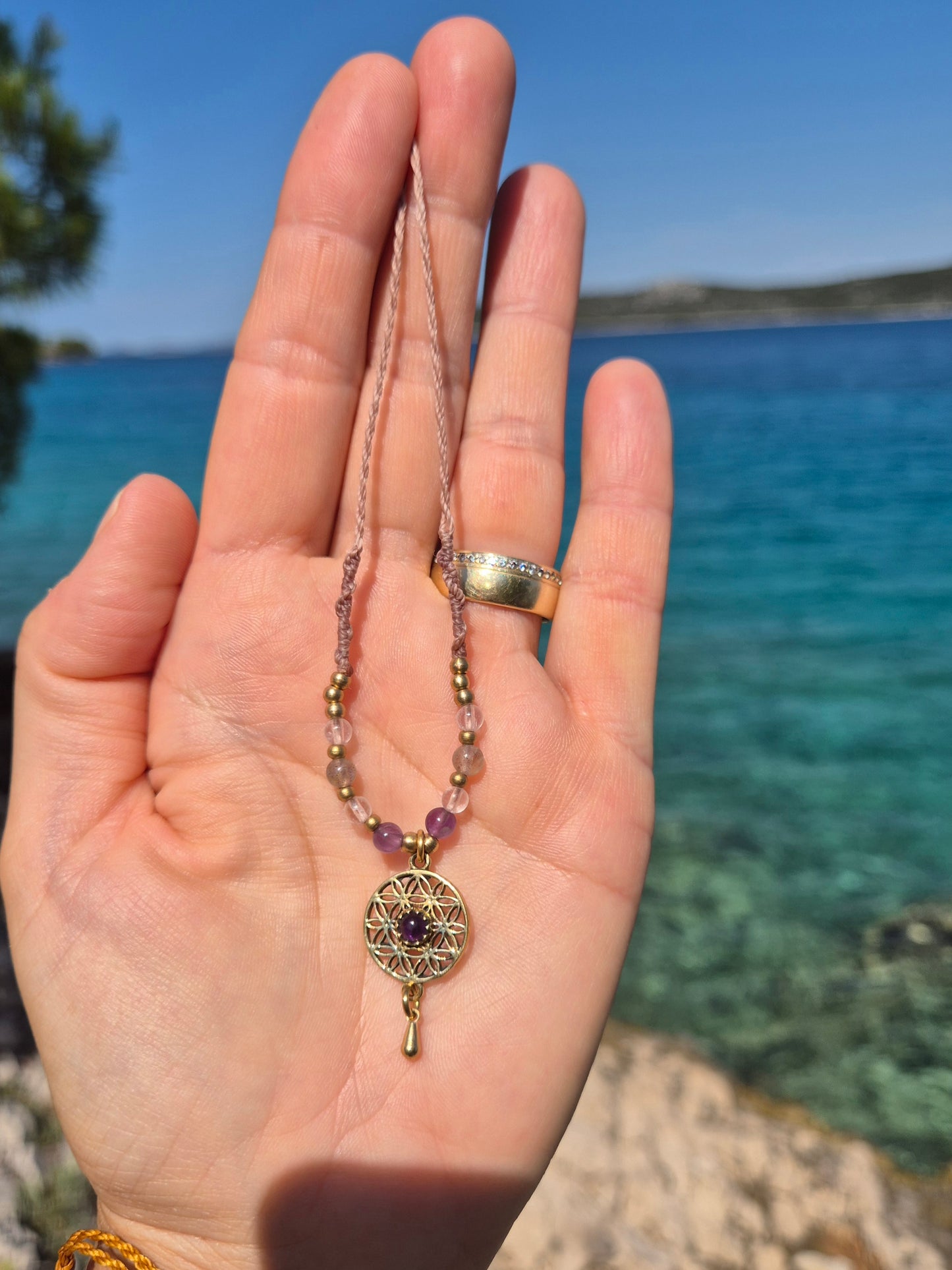 Meereszauber aus Kroatien - Lebensblume Kette
