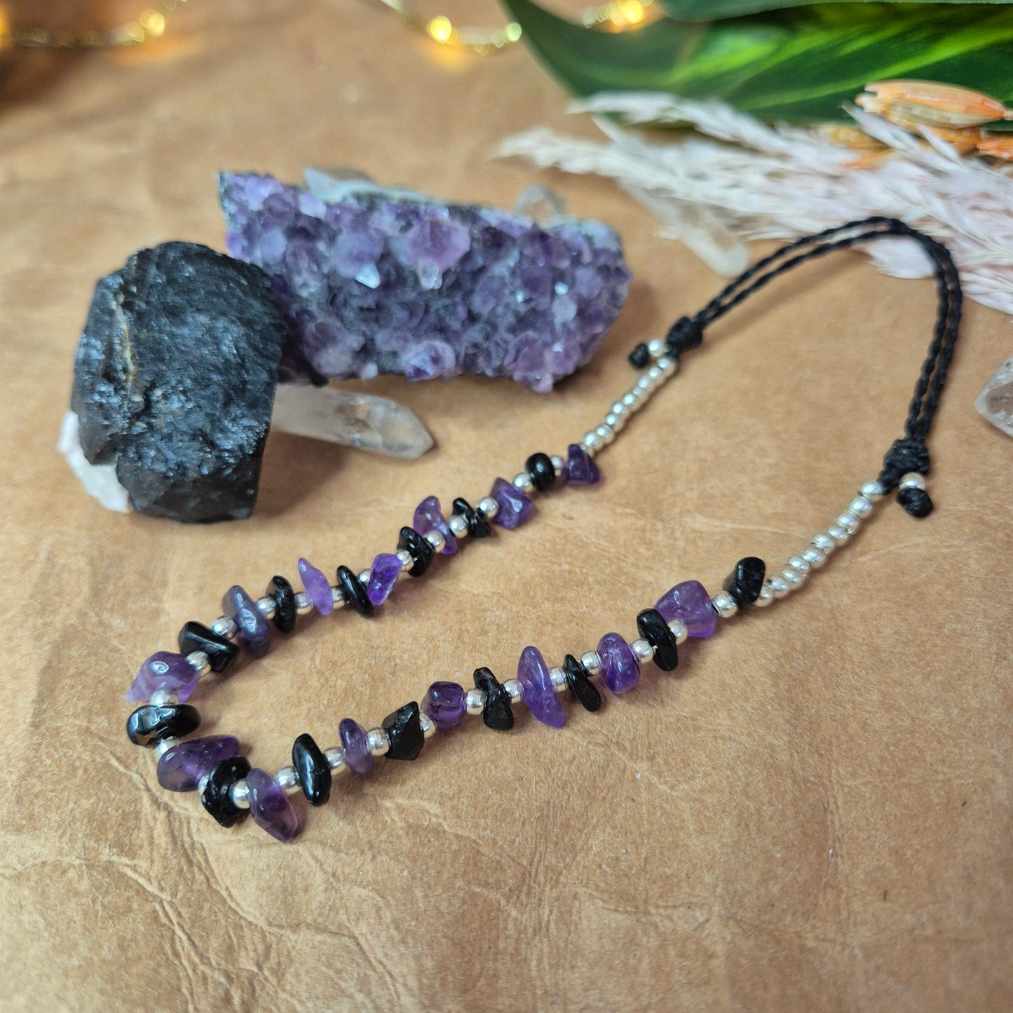 AMETHYST & SCHWARZER TURMALIN – PROTECT YOUR PEACE FUSSKETTCHEN