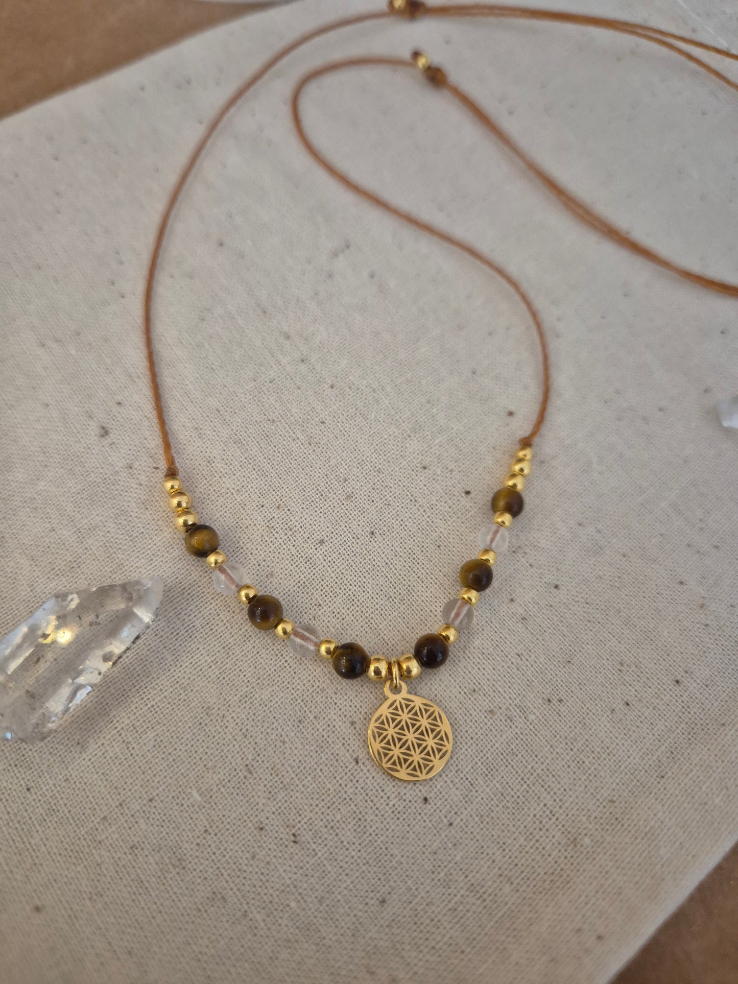 Ferihana 2.0 - Lebensblume Kette Gold "LIGHT"