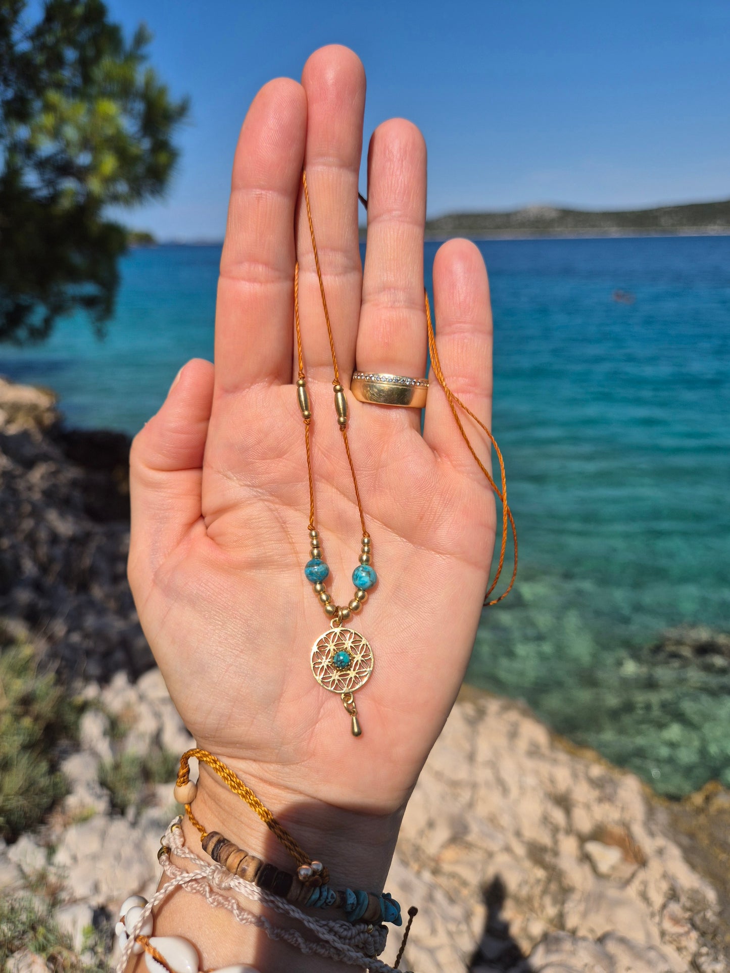 Meereszauber aus Kroatien - Lebensblume Kette