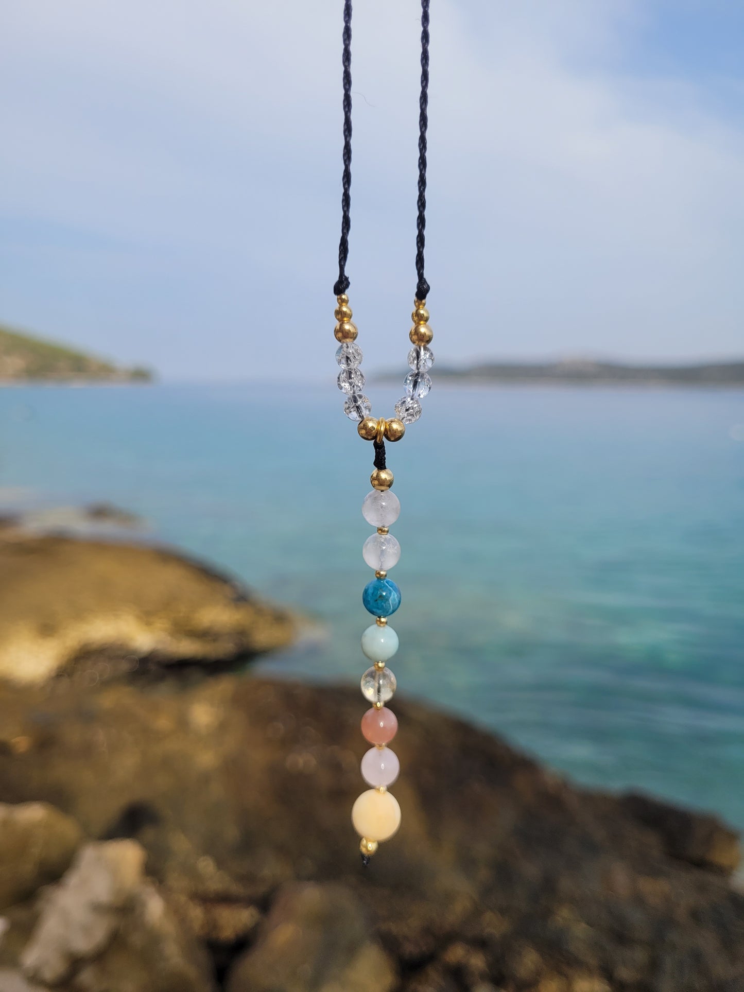 🚚 Schmuckset Chakra "be different" Body Diffuser Schwarz Gold