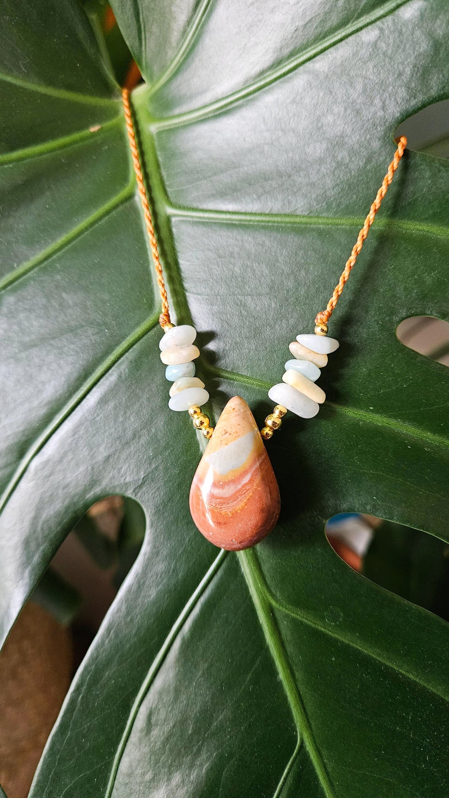 Wunschanfertigung Jaspis-Amazonit Kette