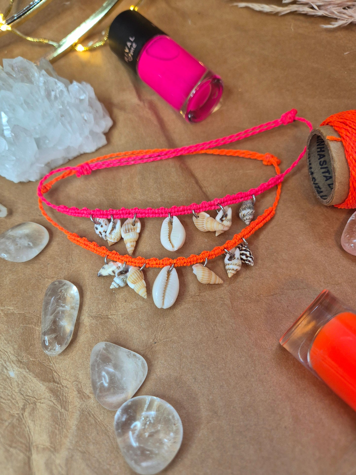 🚚 CRYSTAL WAVES - Fußkettchen mit Muscheln