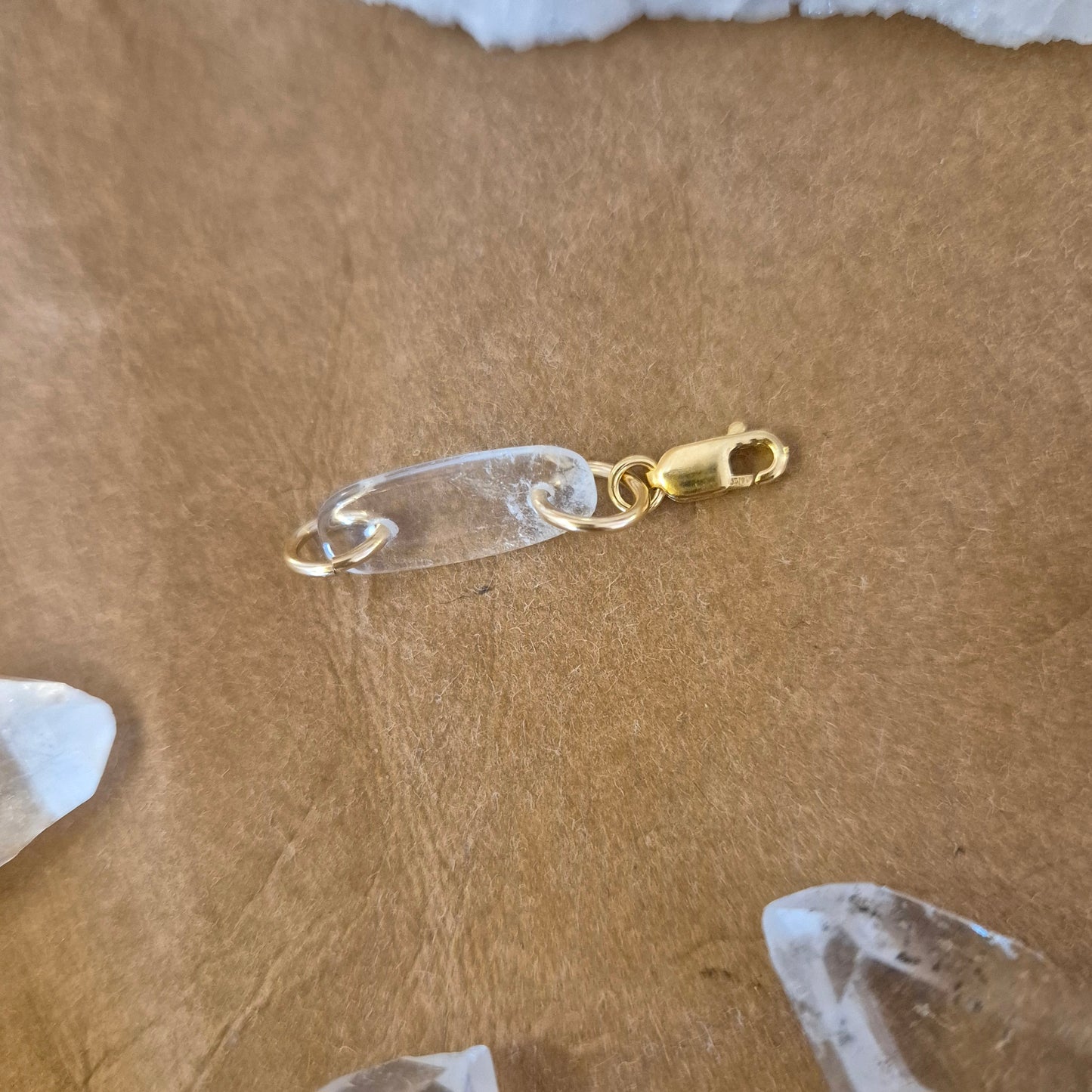đ Kettenunterbrecher aus Bergkristall â jetzt in edlem Gold Filled