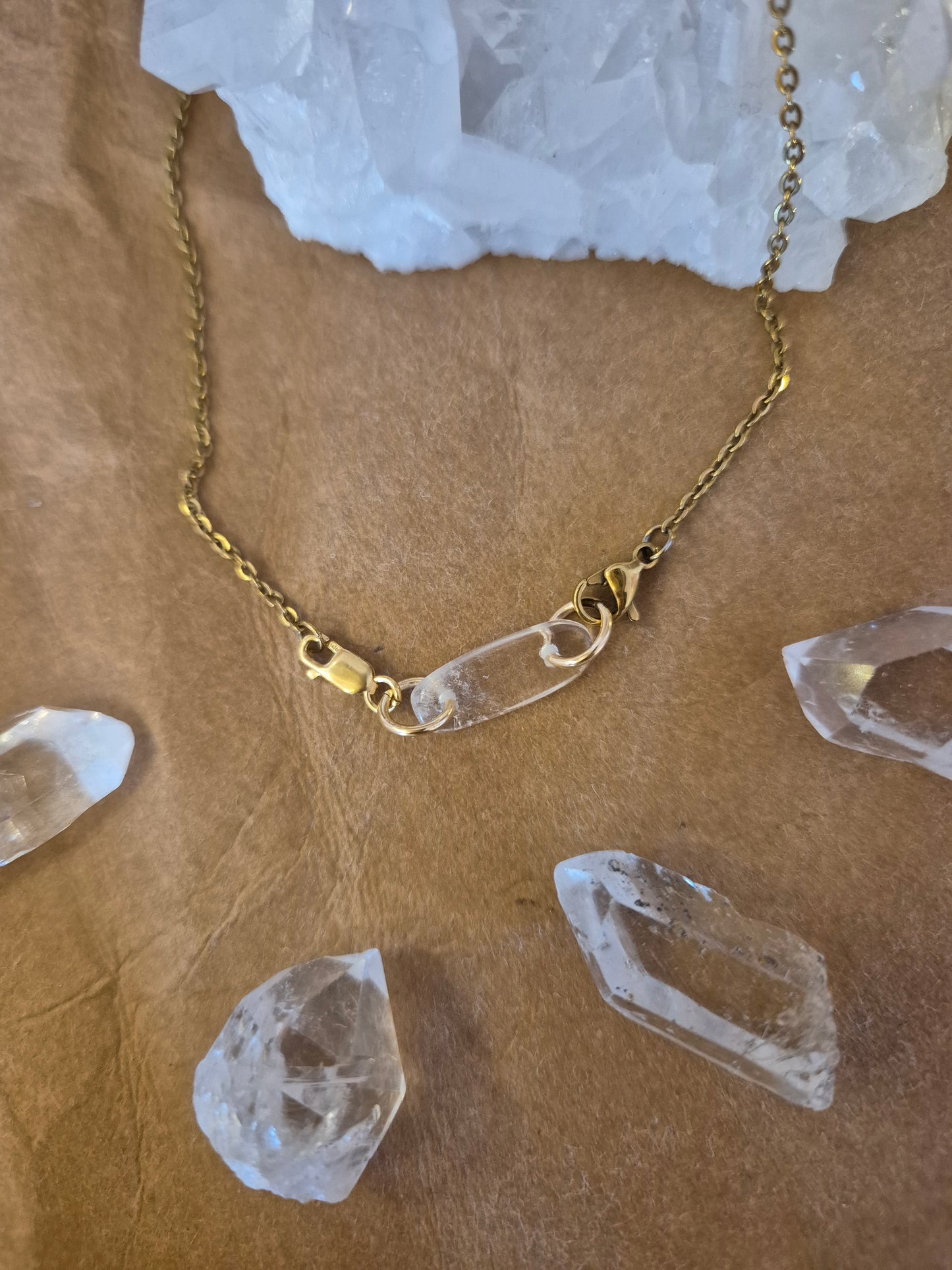 đ Kettenunterbrecher aus Bergkristall â jetzt in edlem Gold Filled