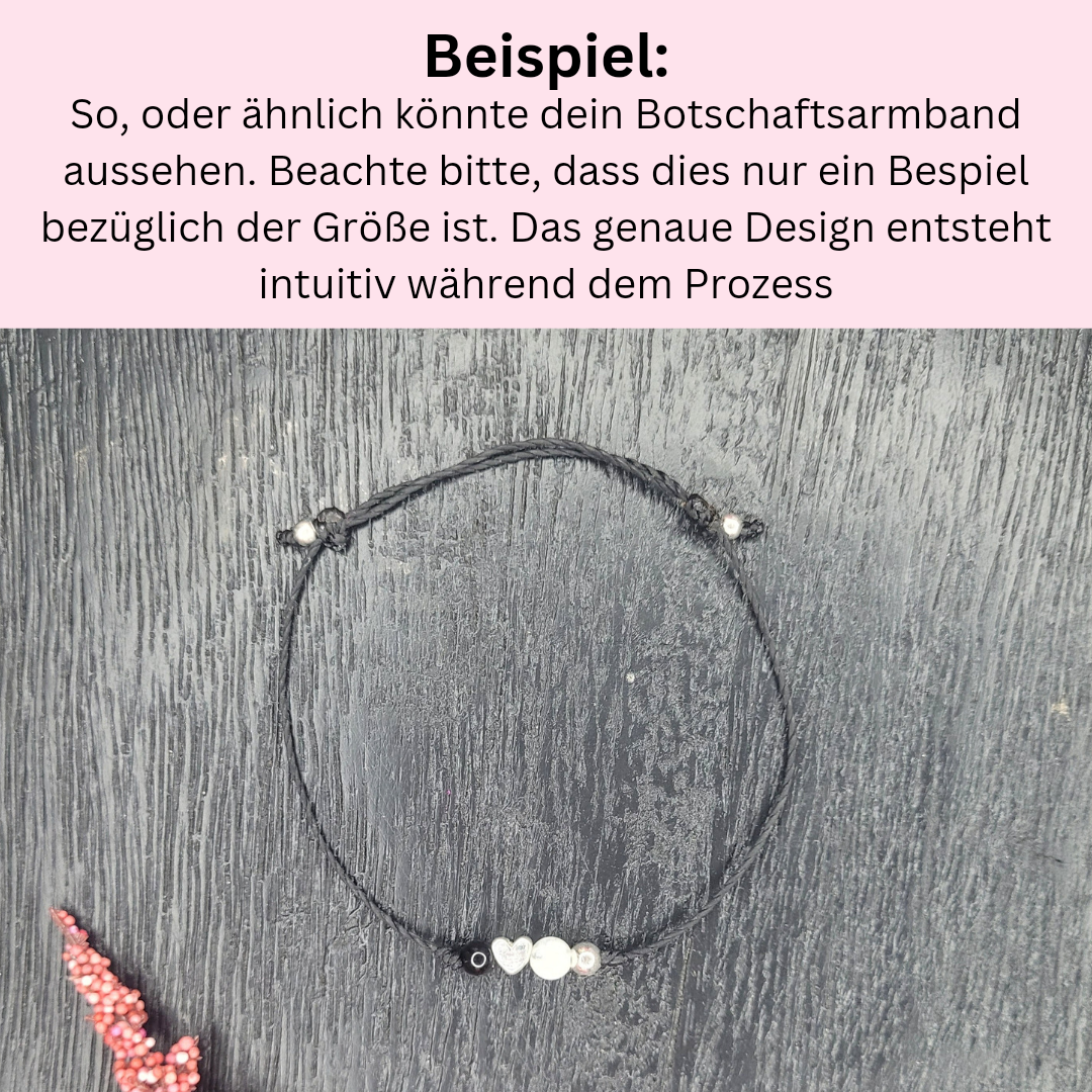 Beispiel für feines Armband, intuitiv erstellt mit Botschaft 