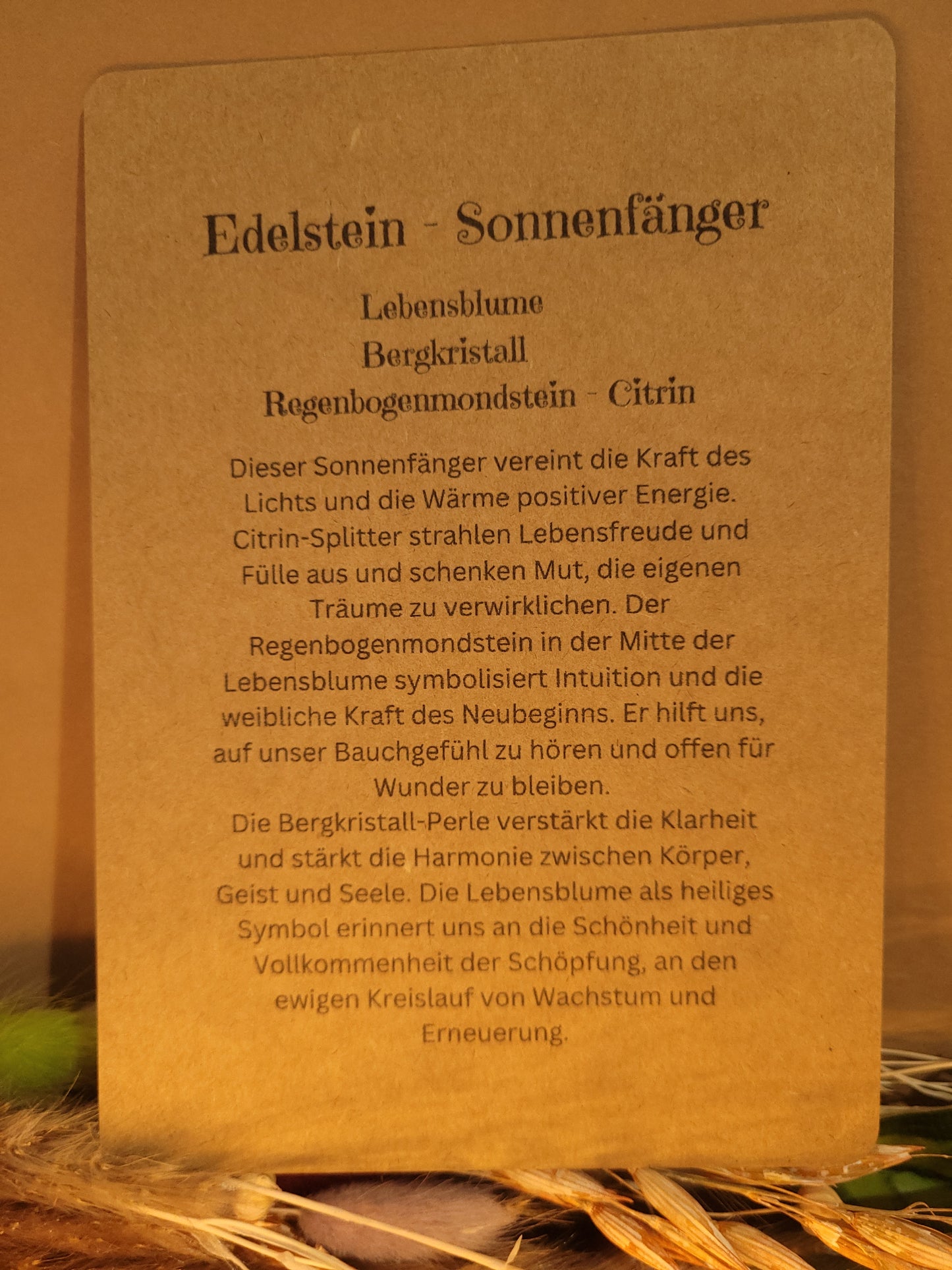 Edelstein Sonnenfänger