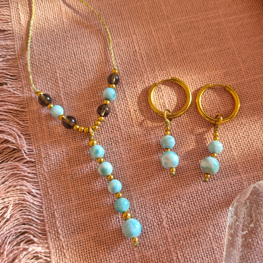 Larimarkette Gold/Silber