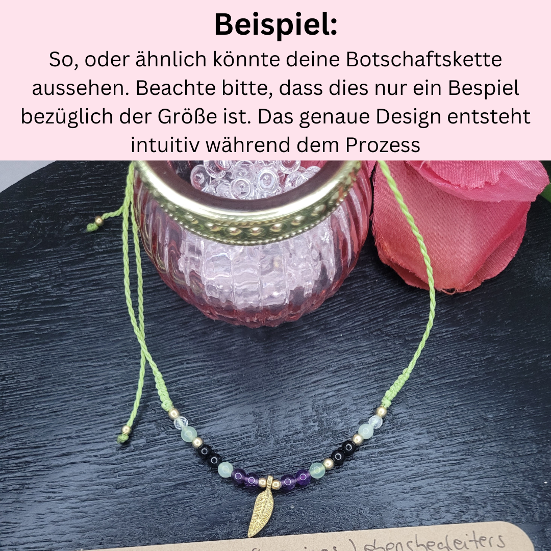 Beispiel für intuitiv erstellte Kette mit Edelsteinen