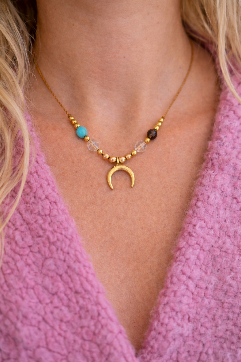 Mondphasen MOON MAGIC -Mondzyklus Kette Gold | Silber | Rosègold