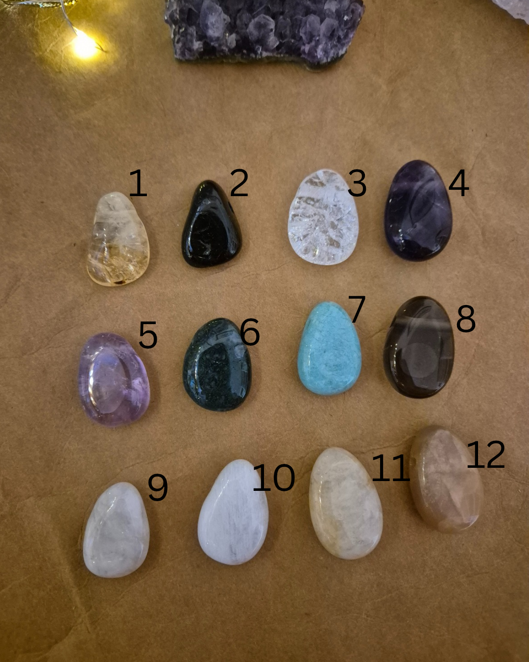 Edelsteinanhänger / Trommelstein gebohrt