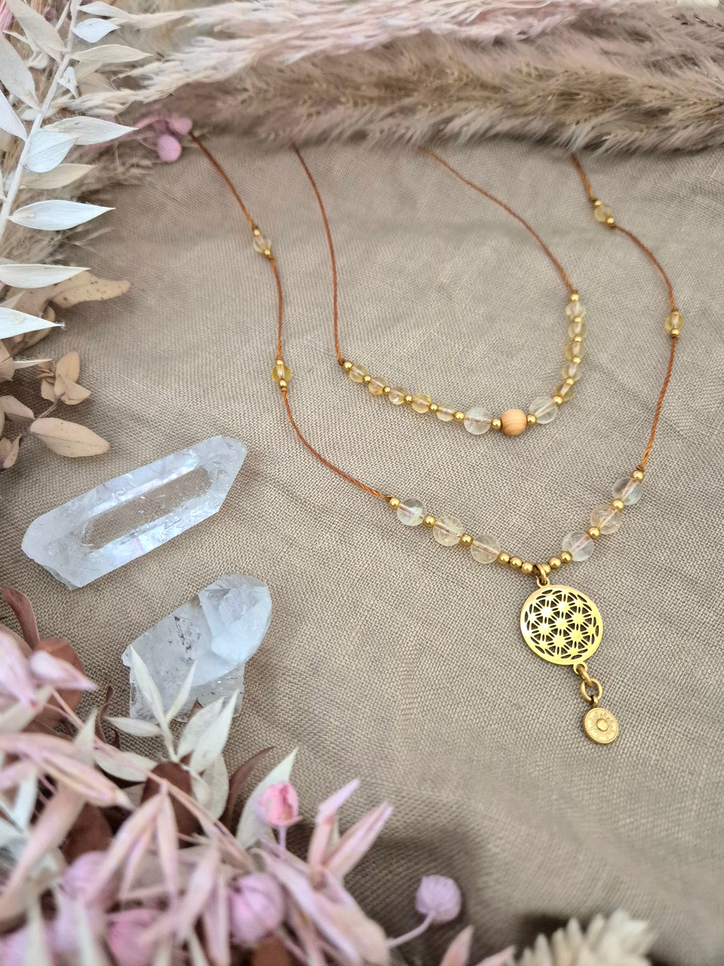 BUNDLE Schmuckset SONNENZAUBER Citrin Ketten & Armband