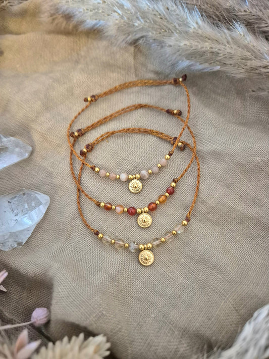 Armband SONNENZAUBER Sonnenstein - Citrin - Karneol