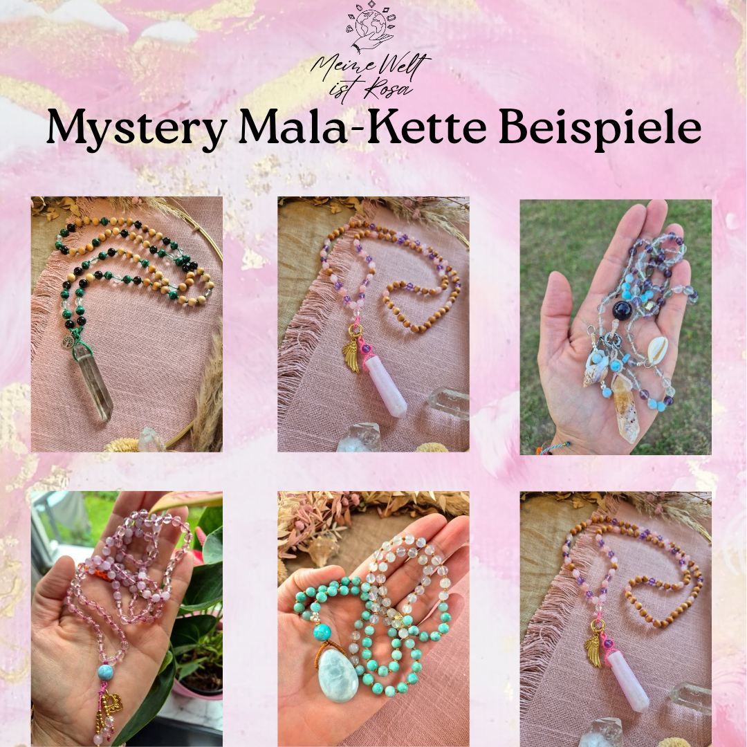 MYSTERY MALA-KETTE - Intuitiv für dich ausgewählt | Unikat Edelstein Mala