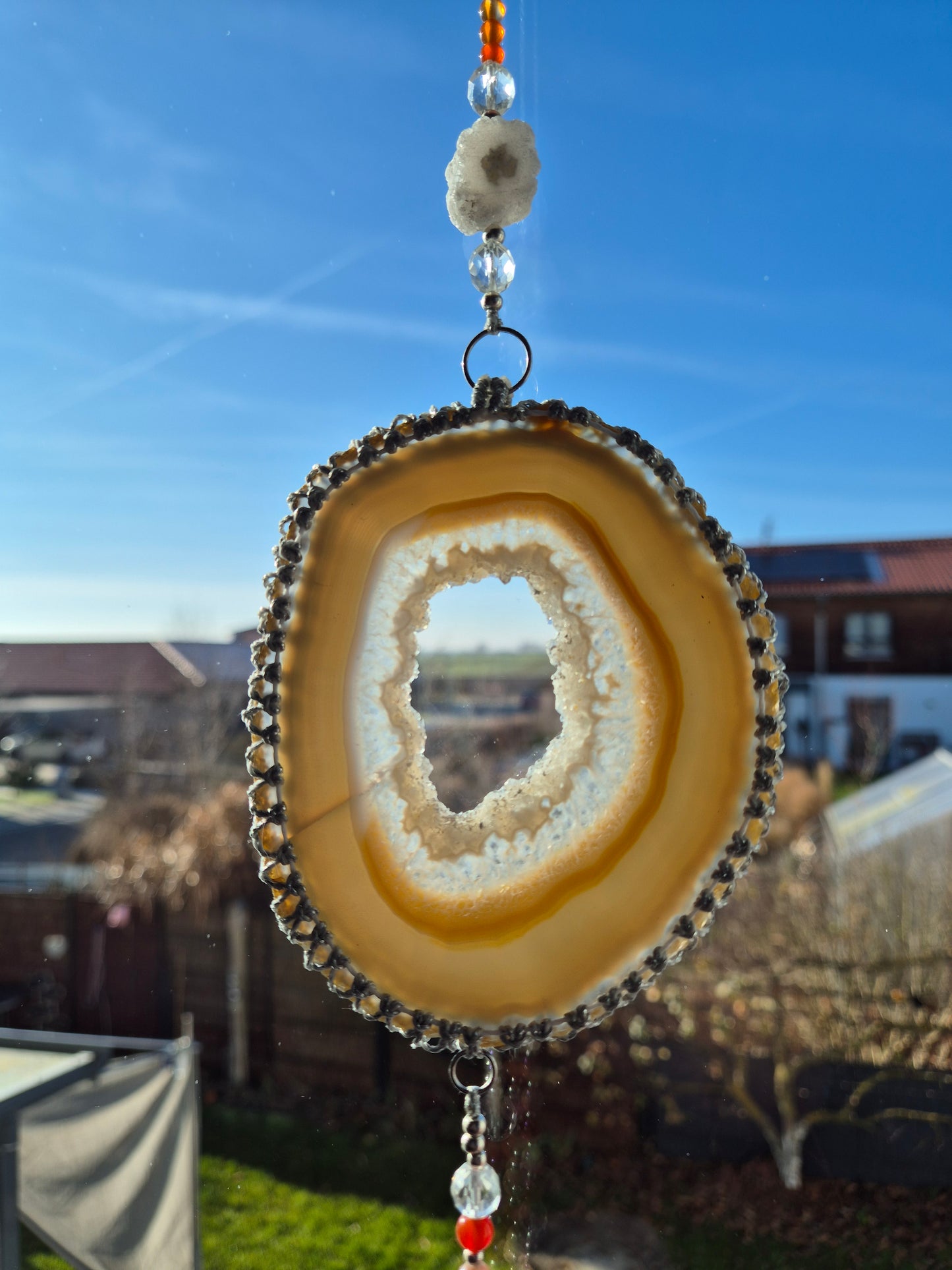 LUMARIA  Einzigartiger Sonnenfänger mit Achatscheibe EINZELSTÜCKE bereits vergeben