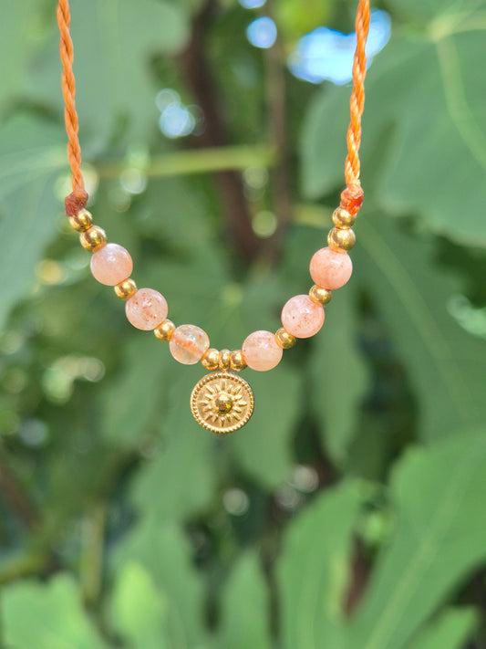 Meereszauber inspiriert von Kroatien - Armband "Sonne" Gold