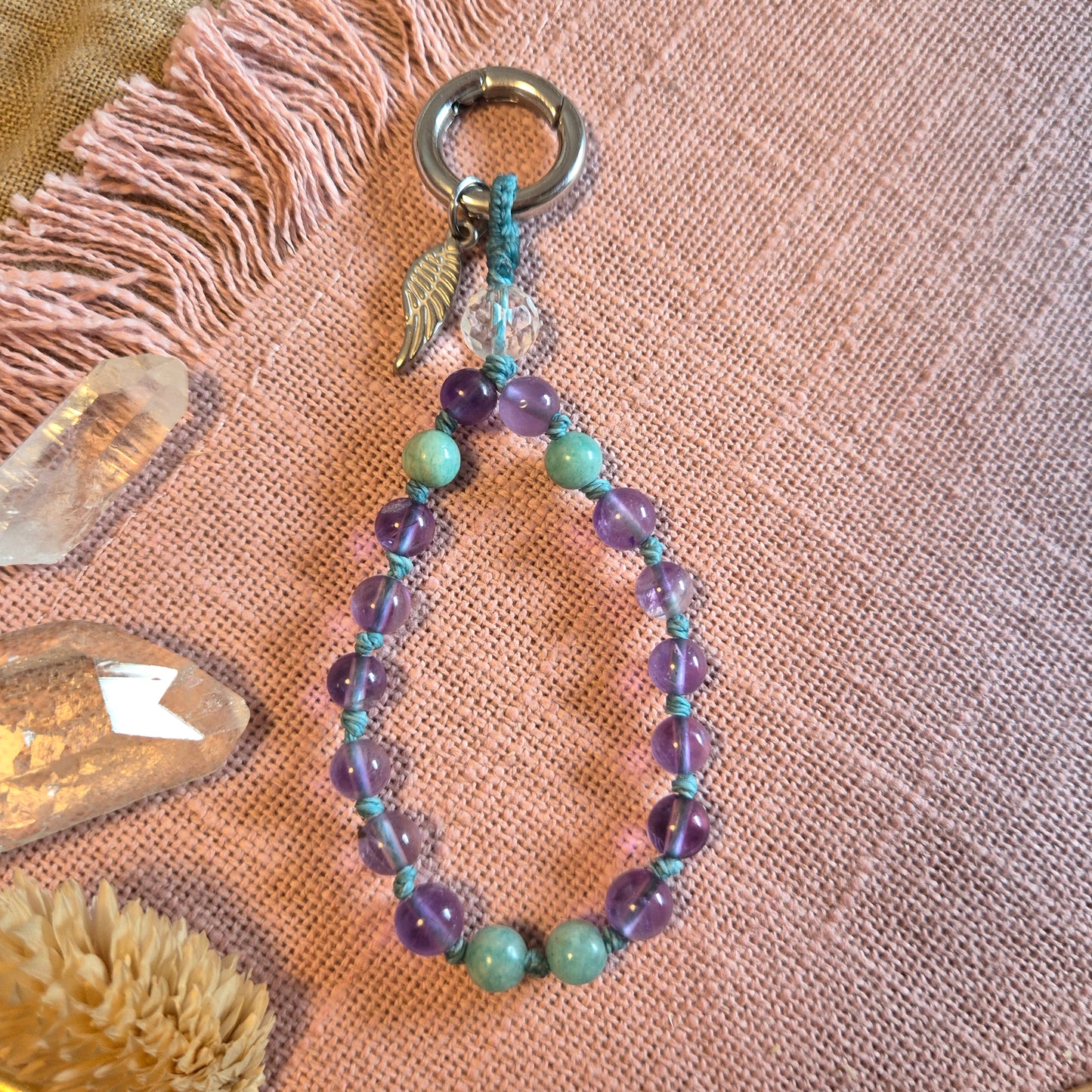 Micro-Mala – dein Mini-Ritual für Achtsamkeit mit Edelstein/Zedernholz MIX&MATCH !!!GRATIS CHARM SOLANGE DER VORRAT REICHT!!!