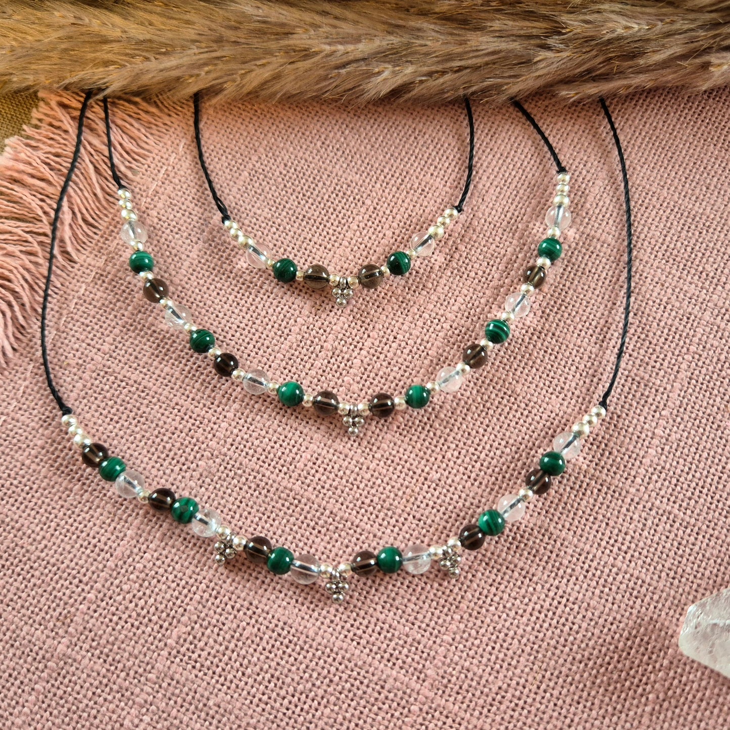 TRILOGIE DER BALANCE - KETTE/ARMBAND/OHRRINGE Silber