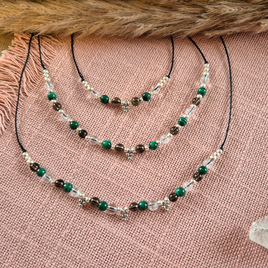 TRILOGIE DER BALANCE - KETTE/ARMBAND/OHRRINGE Silber