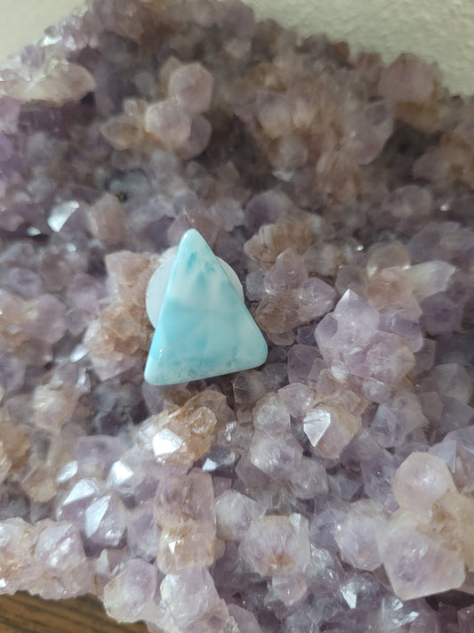 Edelsteinanhänger/ Cabochon gebohrt Larimar