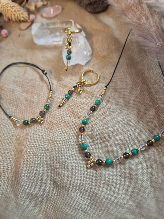 BUNDLE Trilogie der Balance Kette & Armband und Creolen