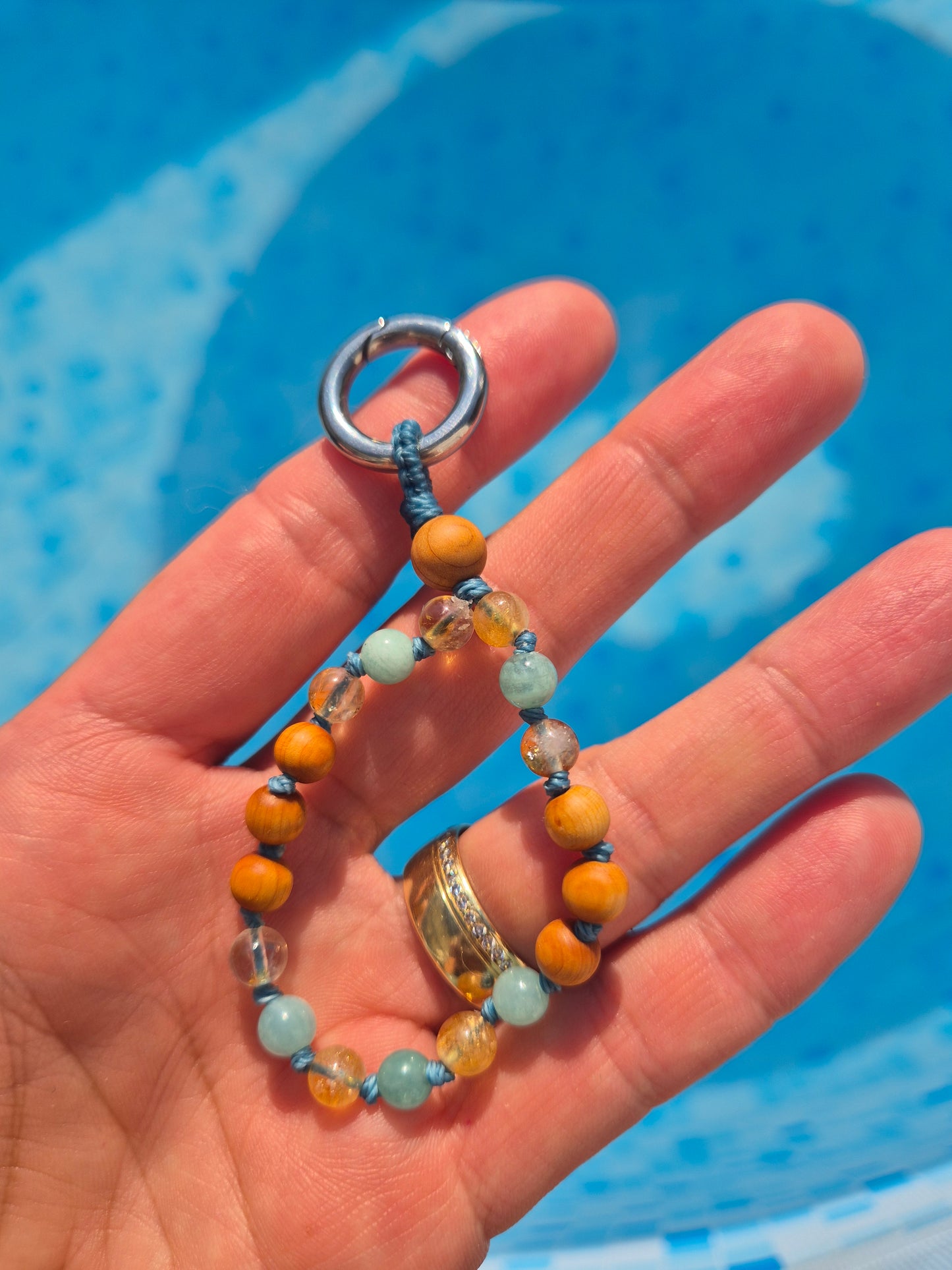 Micro-Mala – dein Mini-Ritual für Achtsamkeit mit Edelstein/Zedernholz MIX&MATCH !!!GRATIS CHARM SOLANGE DER VORRAT REICHT!!!