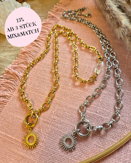 Mix& Match Kette -Die wandelbare Mix & Match Kette inkl. Wechselkarabiner&Charm