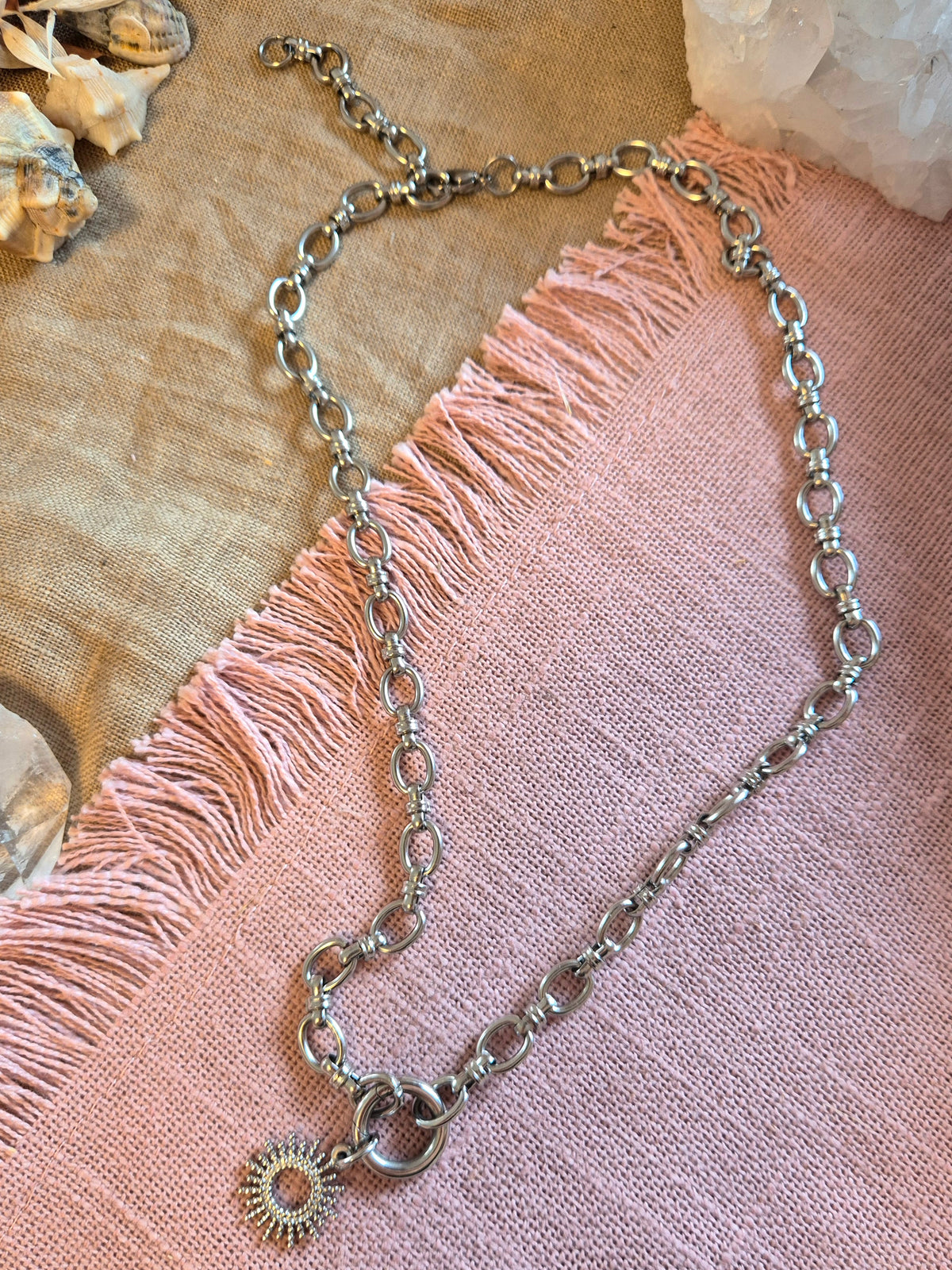 VORBESTELLUNG ZUM REDUZIERTEN PREIS - LIEFERZEIT 2 WOCHEN Mix& Match Kette -Die wandelbare Mix & Match Kette inkl. Wechselkarabiner&Sonnen-Charm