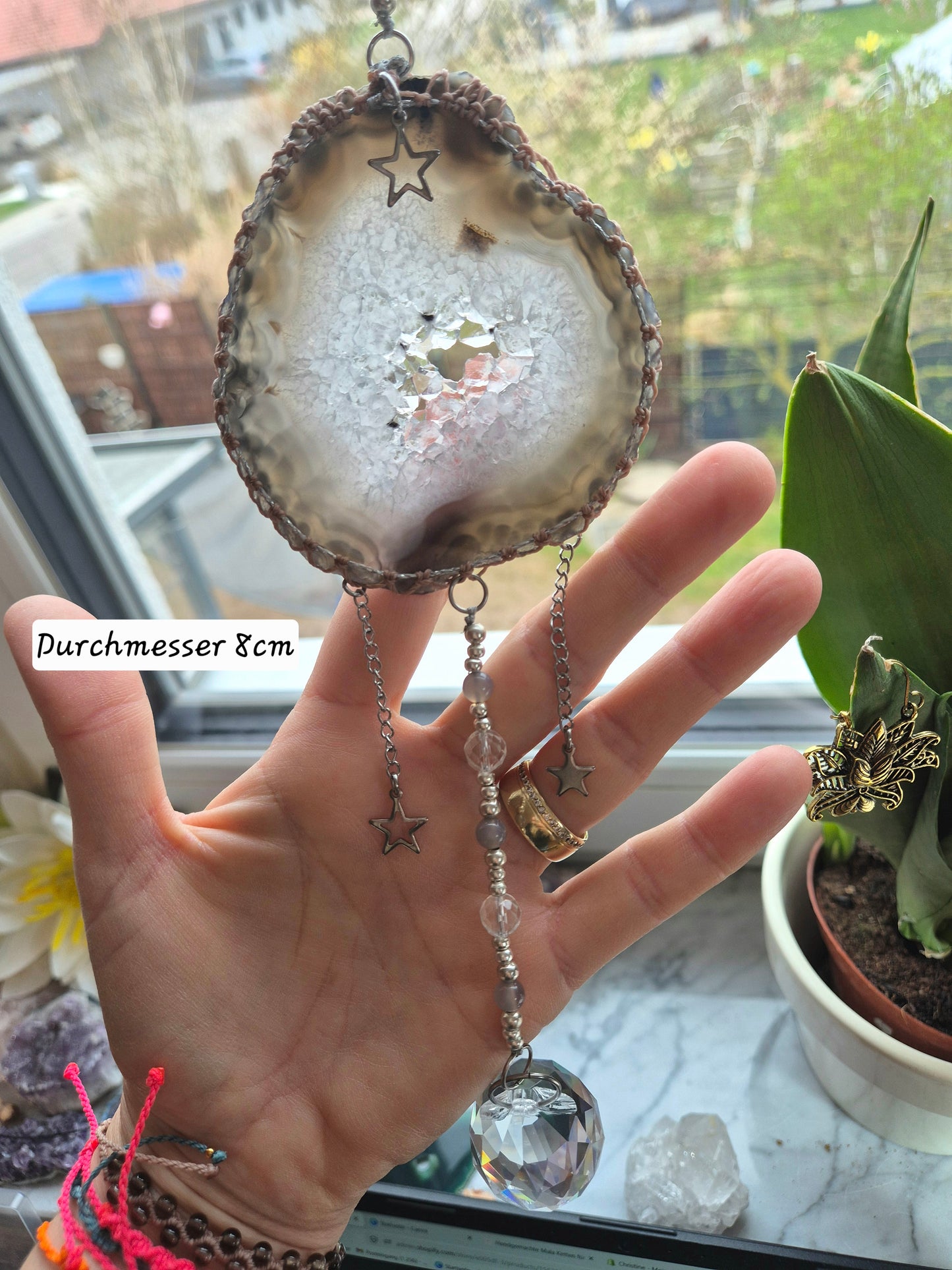 🚚LUMARIA  Einzigartiger Sonnenfänger mit Achatscheibe