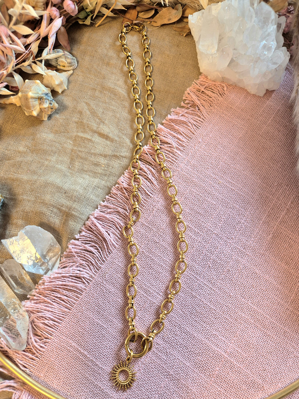 VORBESTELLUNG ZUM REDUZIERTEN PREIS - LIEFERZEIT 2 WOCHEN Mix& Match Kette -Die wandelbare Mix & Match Kette inkl. Wechselkarabiner&Sonnen-Charm