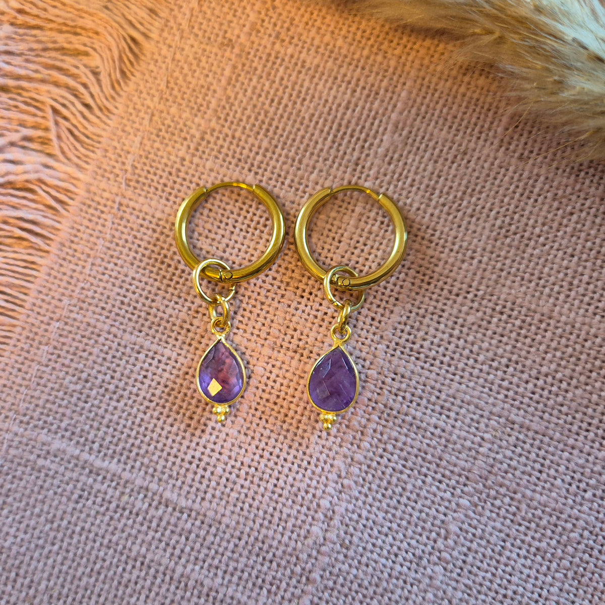 MIX&MATCH Creolen EDELSTEIN- Wechselcharms – gestalte deinen Look immer wieder neu