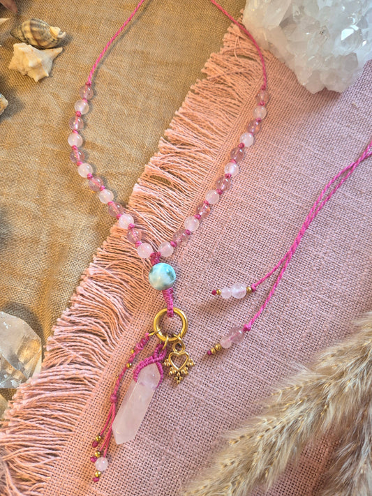 MIX&MATCH  Kette HEART mit Wechselkarabiner und Charms