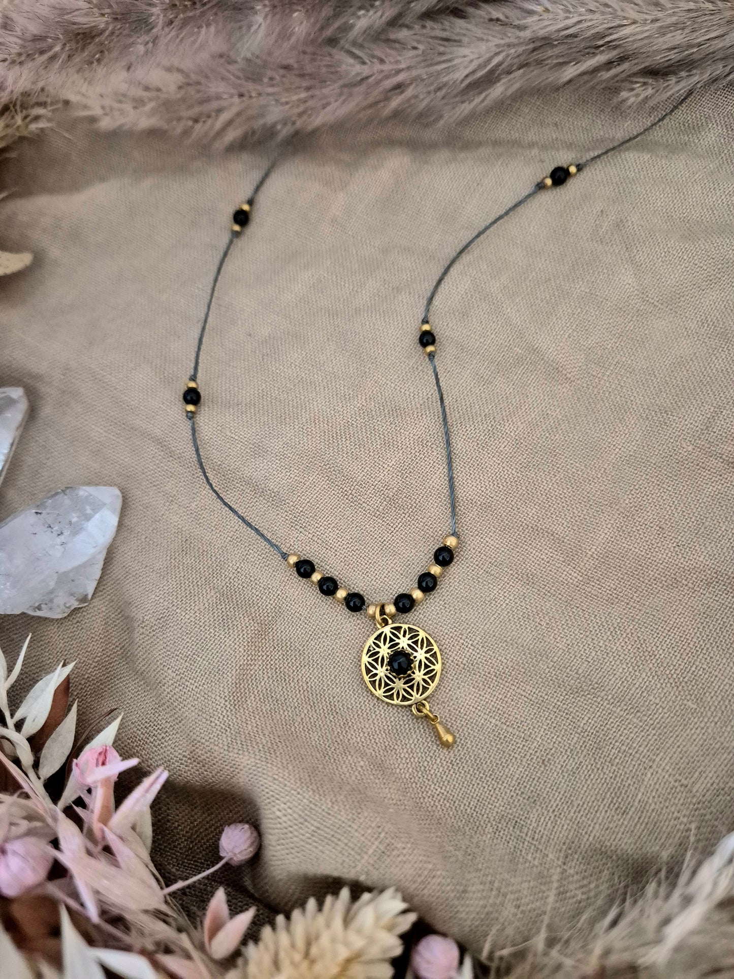 Meereszauber inspiriert von Kroatien  - Lebensblume Kette