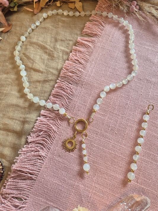 MONDSTEIN Mix& Match Lieblings-Kette -Die wandelbare Mix & Match Kette mit Wechselkarabiner und austauschbaren Charms
