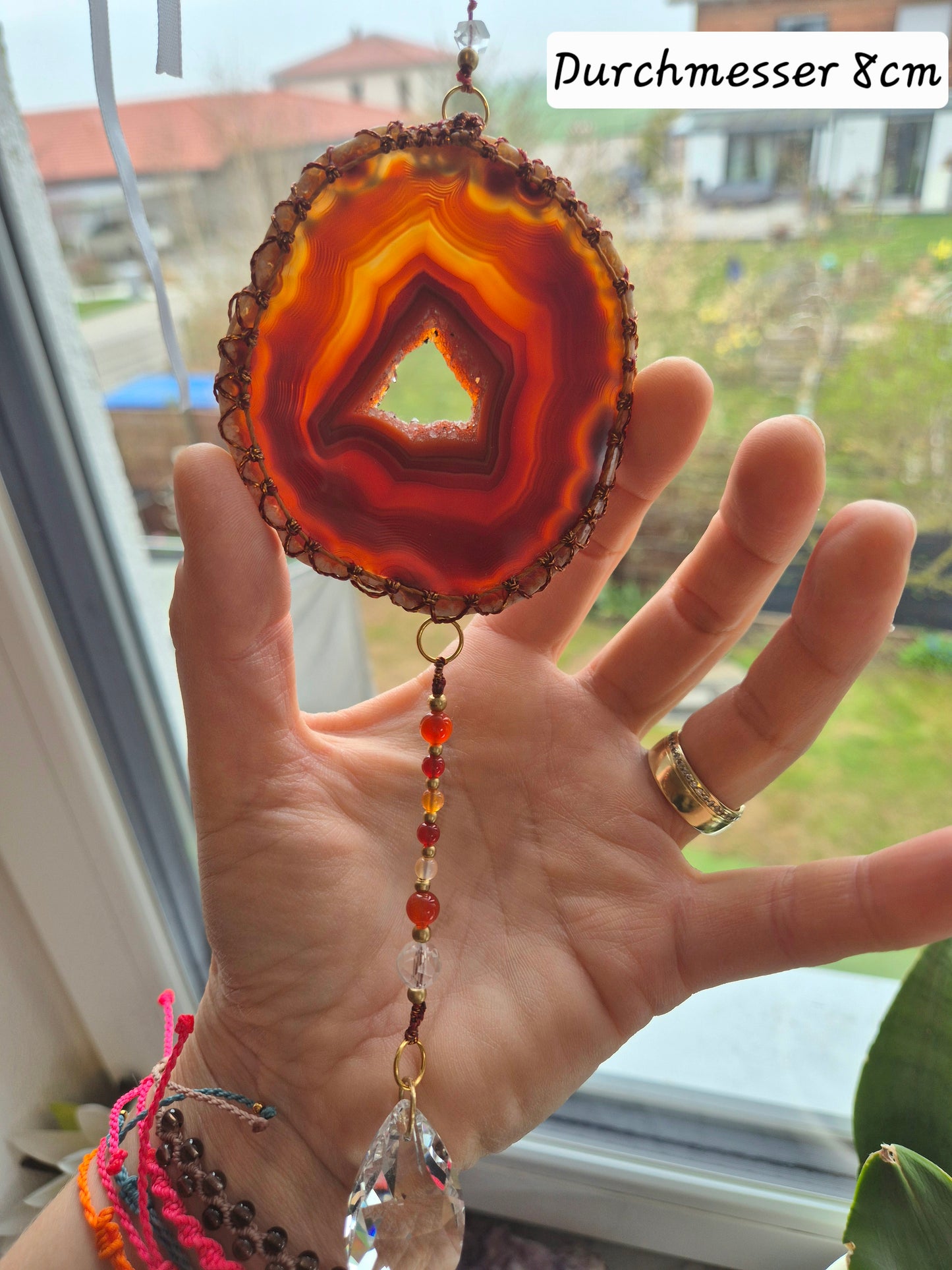 🚚LUMARIA  Einzigartiger Sonnenfänger mit Achatscheibe