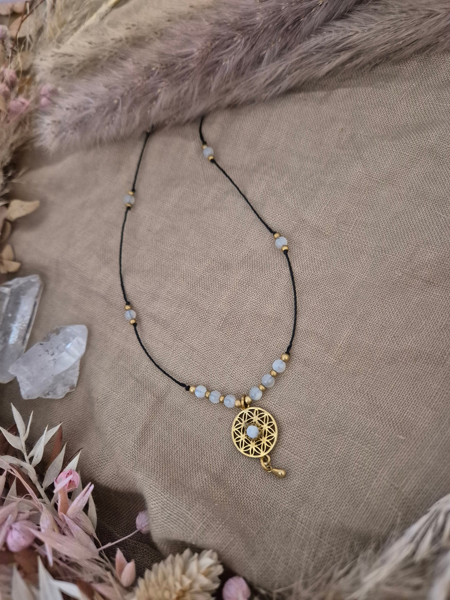 Meereszauber inspiriert von Kroatien  - Lebensblume Kette