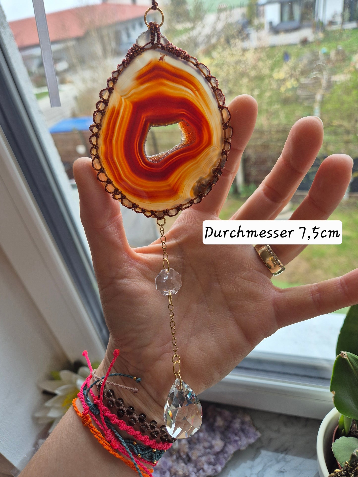 🚚LUMARIA  Einzigartiger Sonnenfänger mit Achatscheibe