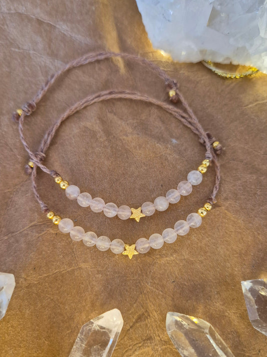🚚 Freundschaftsbändchen „Sterne“ – 2er Set Gold