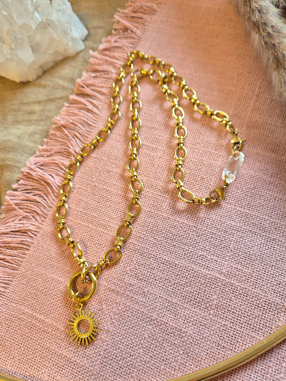 VORBESTELLUNG ZUM REDUZIERTEN PREIS - LIEFERZEIT 2 WOCHEN Mix& Match Kette -Die wandelbare Mix & Match Kette inkl. Wechselkarabiner&Sonnen-Charm