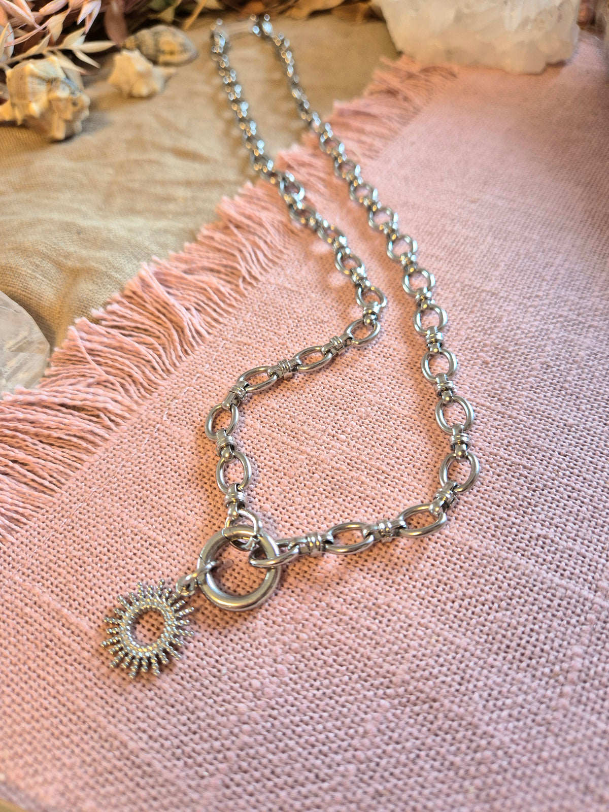 VORBESTELLUNG ZUM REDUZIERTEN PREIS - LIEFERZEIT 2 WOCHEN Mix& Match Kette -Die wandelbare Mix & Match Kette inkl. Wechselkarabiner&Sonnen-Charm